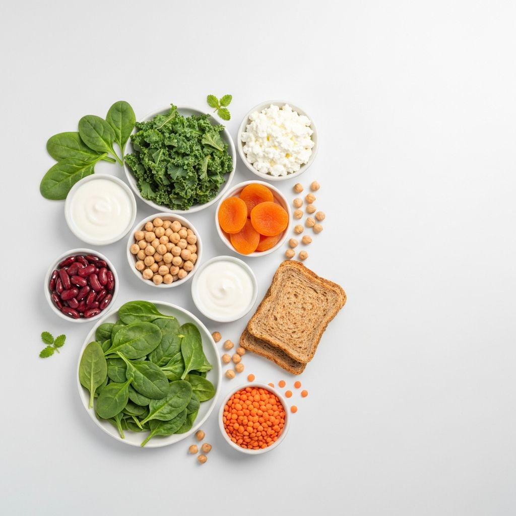 Eisen- und calciumreiche Lebensmittel